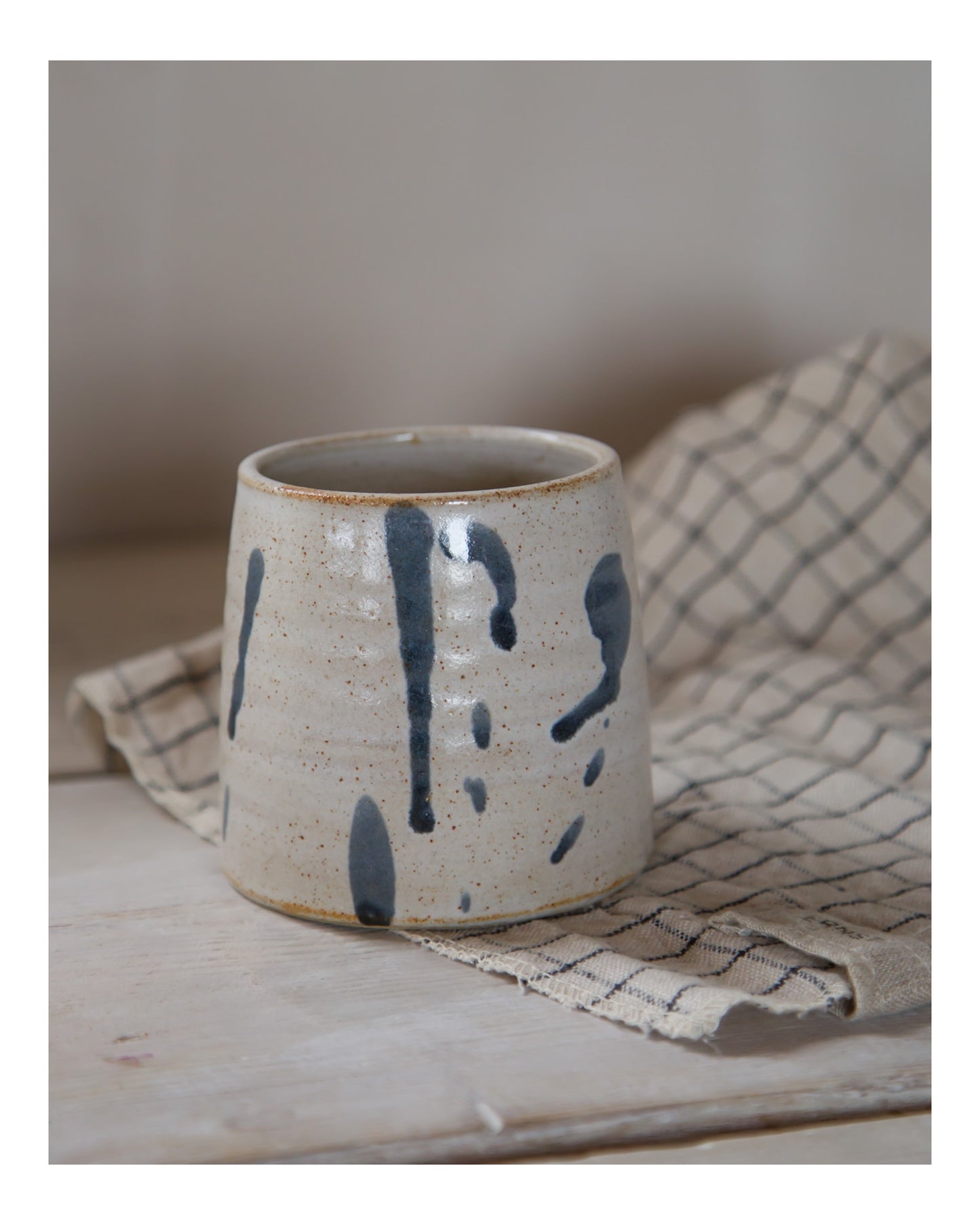 Stoneware ‘Sea Splash’ Beaker