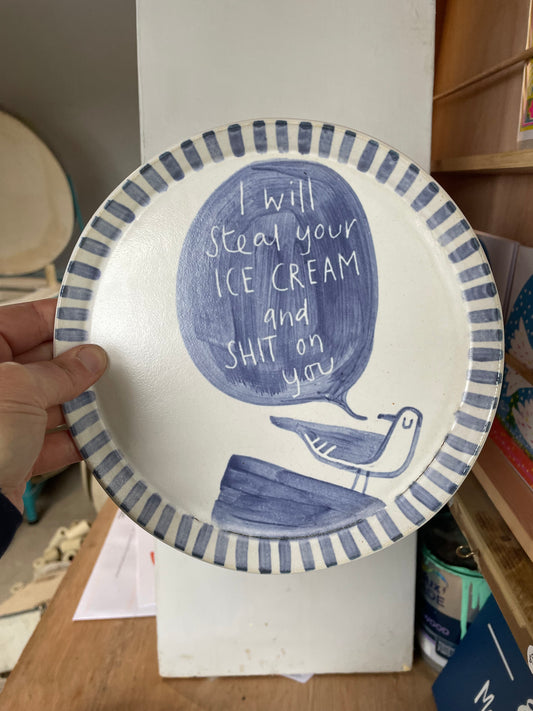 Second seagull Ice Cream plate