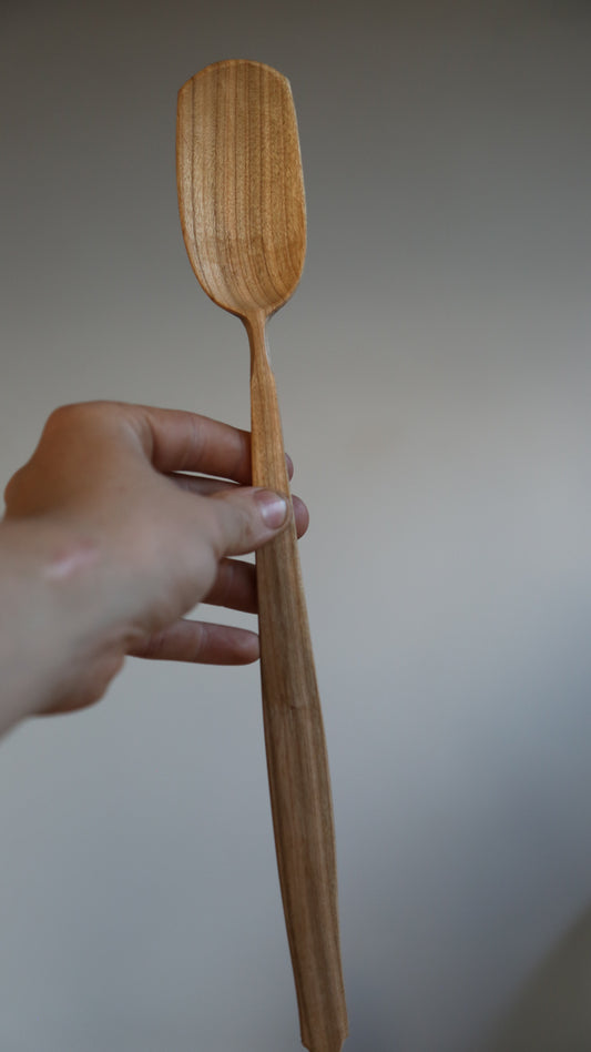 Long Handled Cherry Cooking Spoon